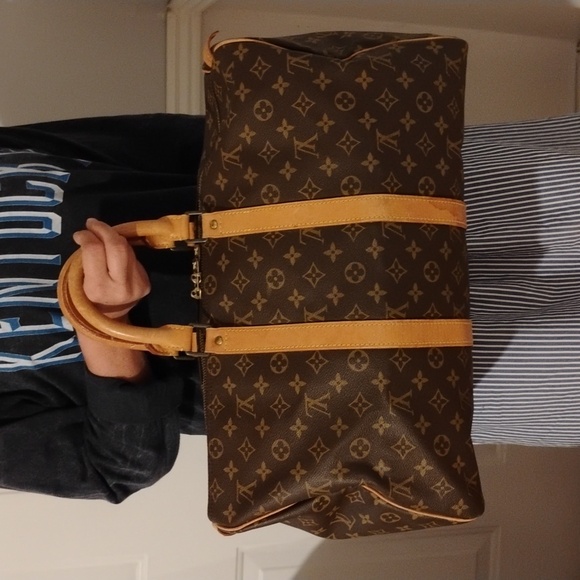 FLASH SALE! Auth Louis Vuitton Beautiful Monogram Keepall 45 Travel Boston Bag - Picture 2 of 16